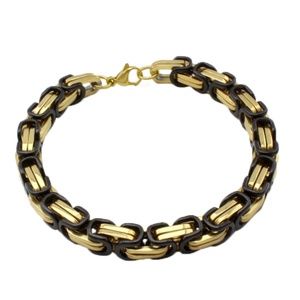 Byzantine Stainless Steel 8.5" Men's Bracelet